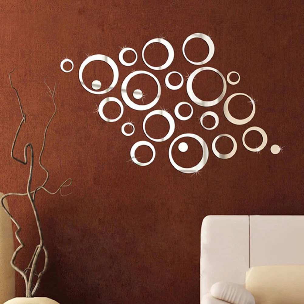 for acrylic Wall D cor 11cm 4.33in for acrylic Mirror Wall Stickers Long-lasting Use Smooth And Clean Surfaces for versatile
