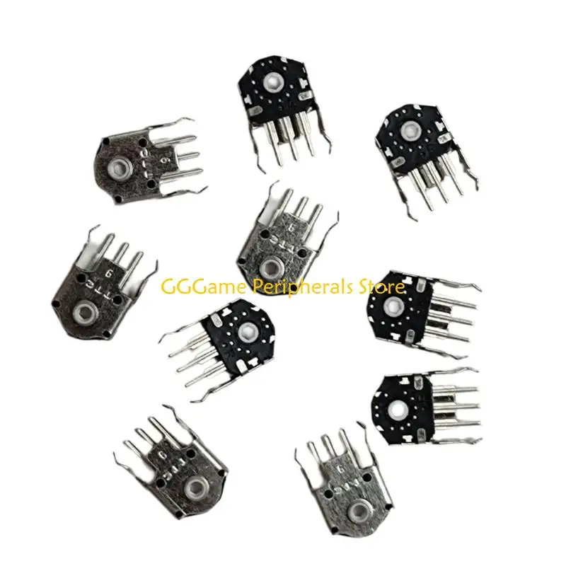 U55B Wheel Repair Parts for Mouse Maintenance, 10PCS 9MM Replacement Components with Metal Housing for G403 G603 G703 Rival 310