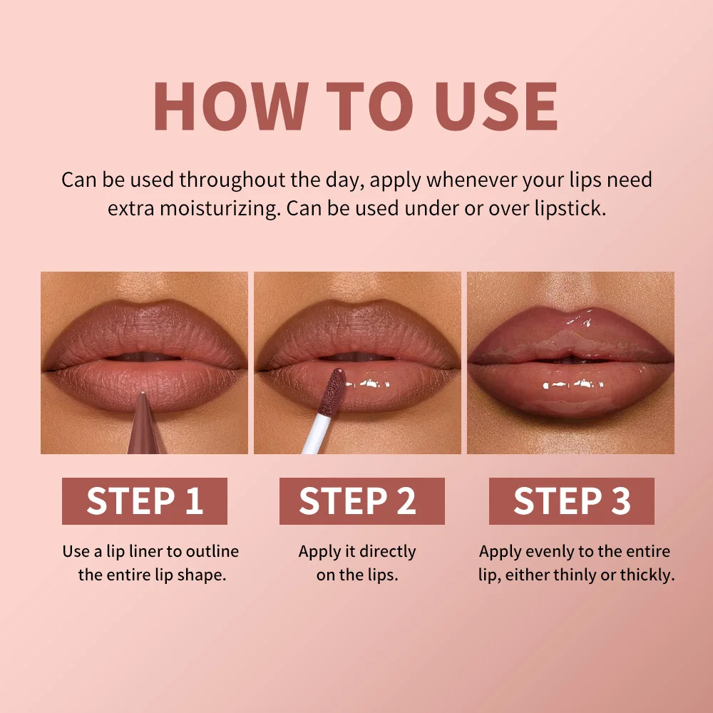 مجموعة تحديد الشفاه وملمع الشفاه ثلاثية الأبعاد تركيبة ترطيب مرطبة تحديد الشفاه للمناسبات المتعددة الاستخدام مكياج طبيعي