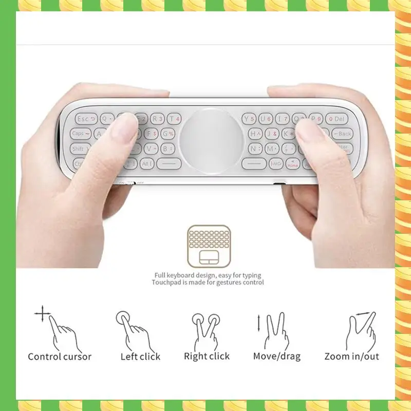 

AB53 Q40 Voice Remote Control 2.4G Wireless Keyboard Air Mouse IR Learning Micro-Type Gyro Backlit
