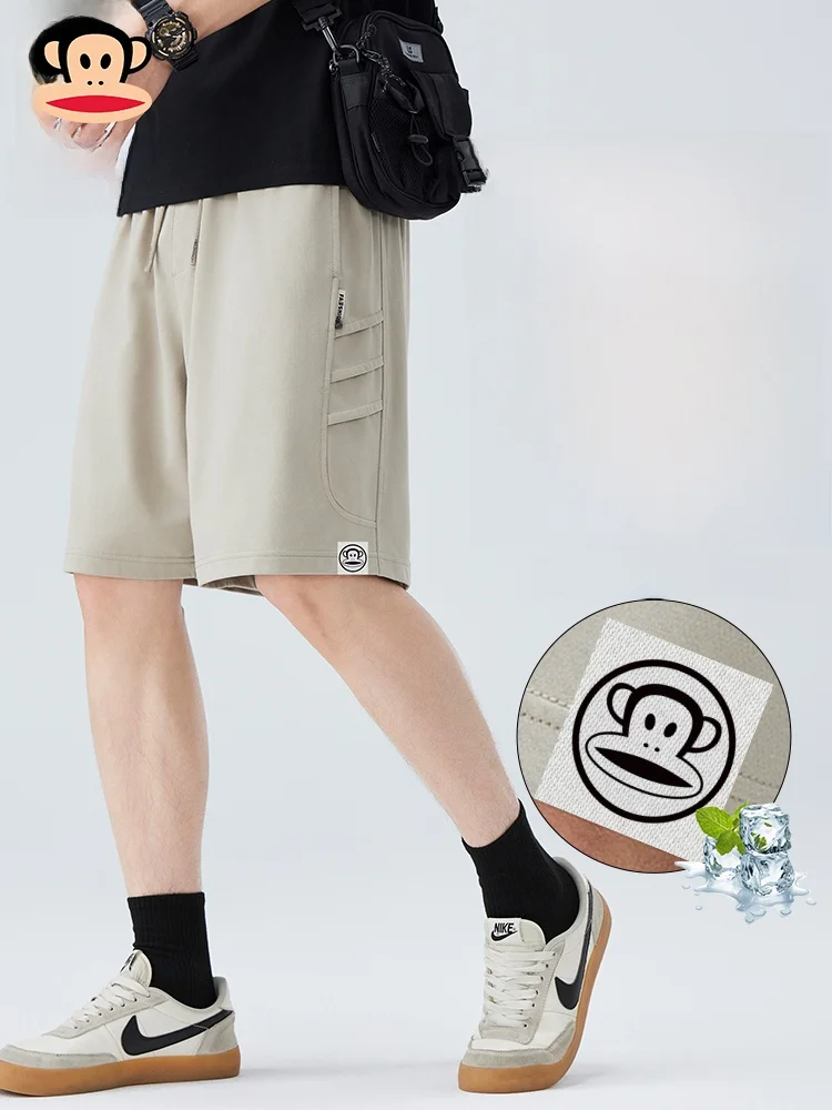 

PaulFrank летние легкие повседневные мужские дышащие свободные спортивные брюки пять четвертей удобная смесь хлопка