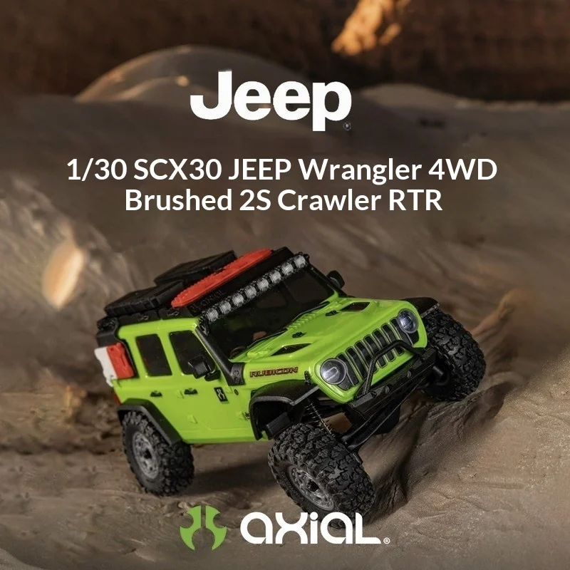 Axial Remote Control Rock Crawler 1/30 Scx30 Jeep Wrangler Rubicon 4wd Brushed 2s Rtr Off Road For Adult Hobby Enthusiasts