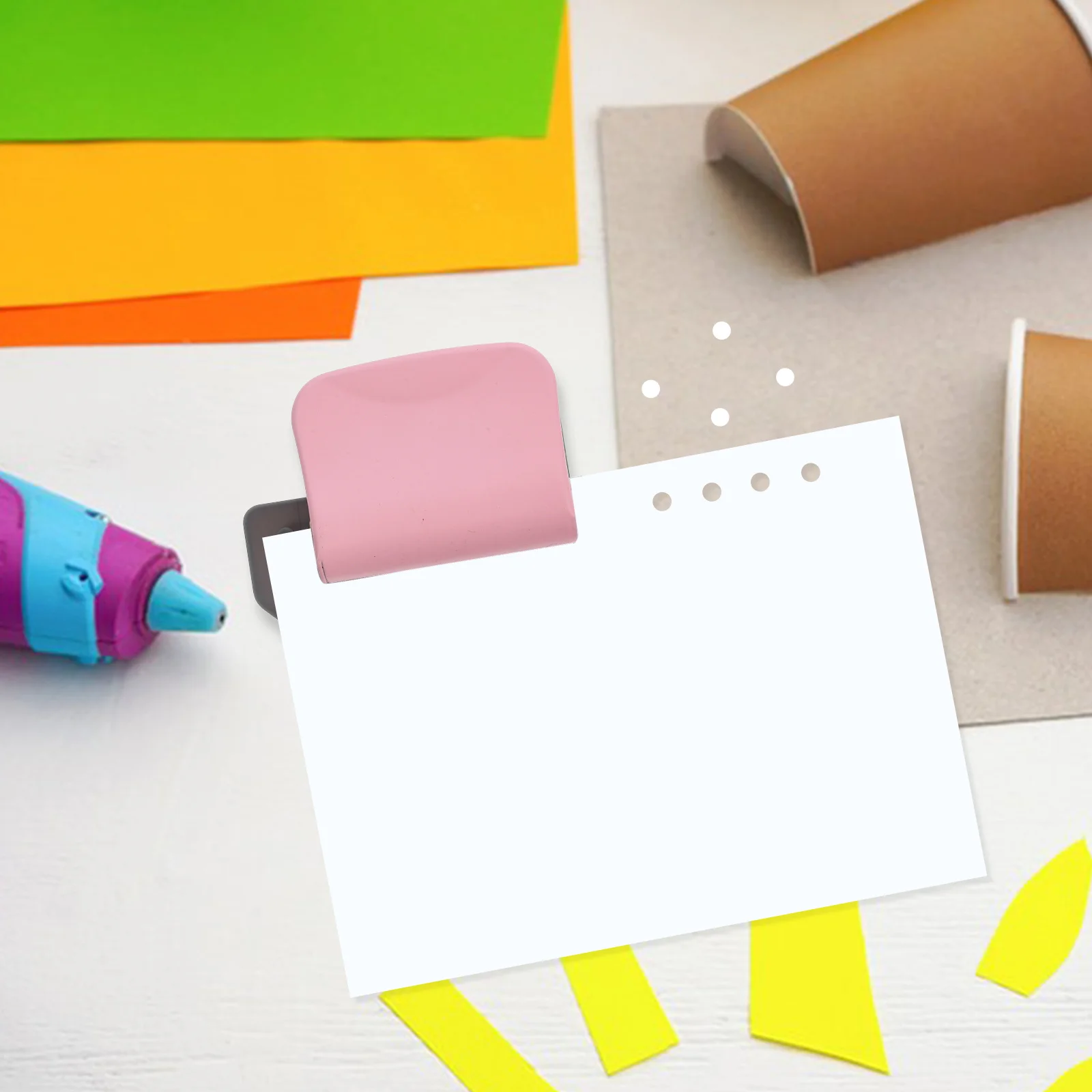 

6 Hole Puncher Compact Manual Paper Punch Tool for Crafting Journals Planners Portable Design Precise Hole Alignment