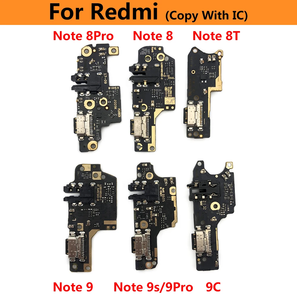 For Xiaomi Poco X3 M3 Redmi Note 8 8T 9S 9 Pro 10 K30 4G 5G Lite USB Charger Charging Board Dock Port Connector Flex Cable