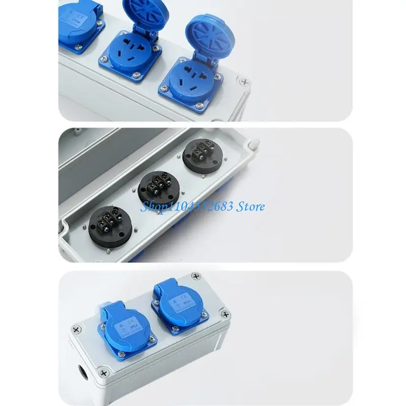 

Y6GD Childproof 3 Pin 16A Outdoor Power Outlet Case with Seal Water Defense