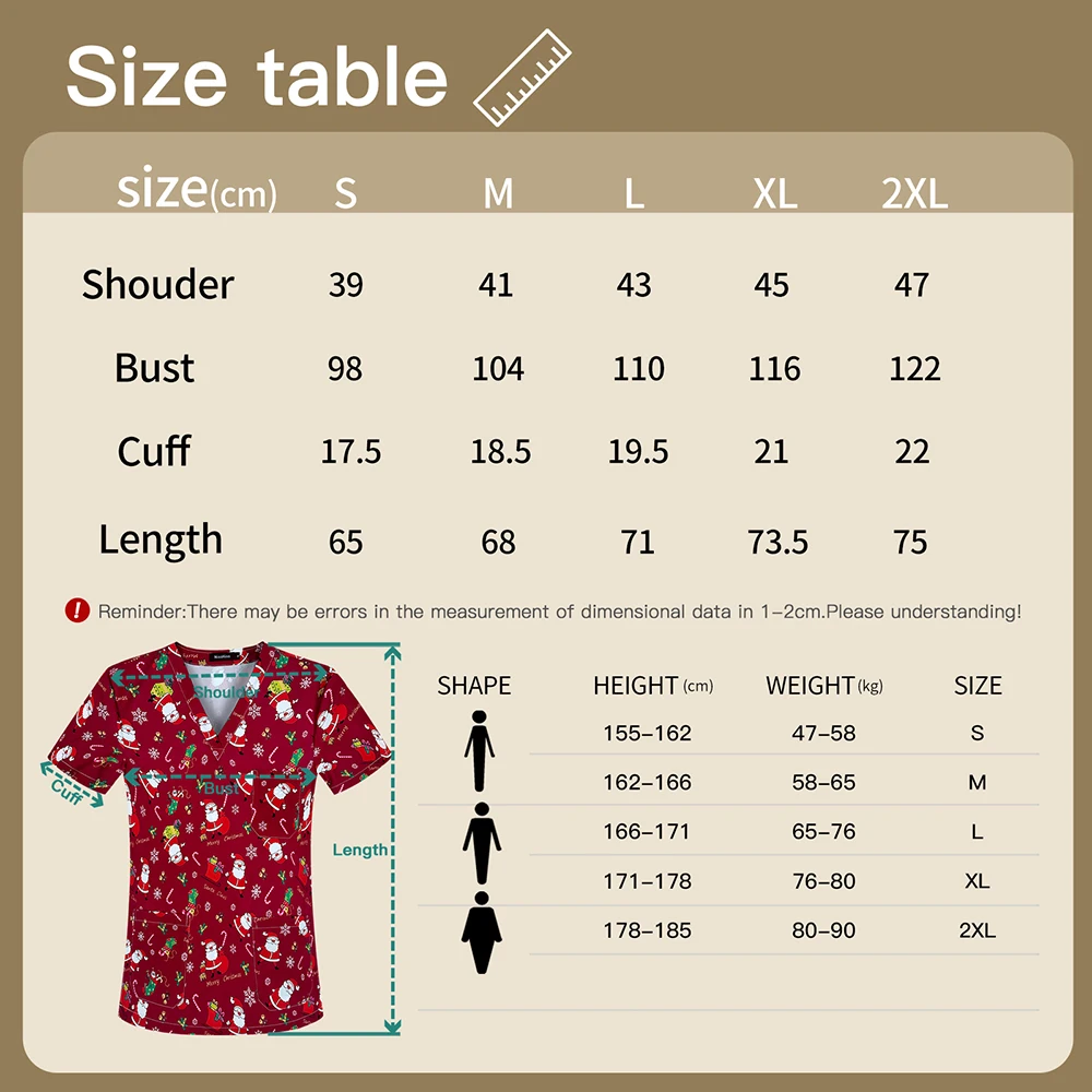 Medical Uniforms Women Short Sleeve V-neck Mens Scrub Tops Teeth Printing Blouse 3 Pockets Work Wear Dentist Nurse Scrubs Shirts