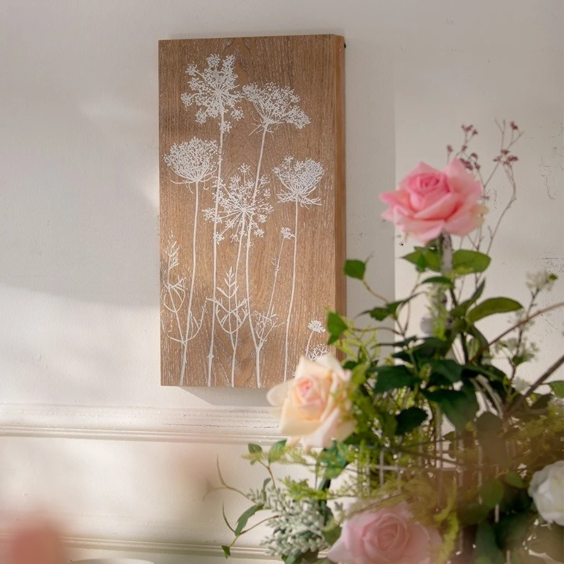 

Moroccan Vintage Wall Art Carved Floral Painting Entryway Bedroom Background Wall Decoration Retro Home Decor Crafted Artwork