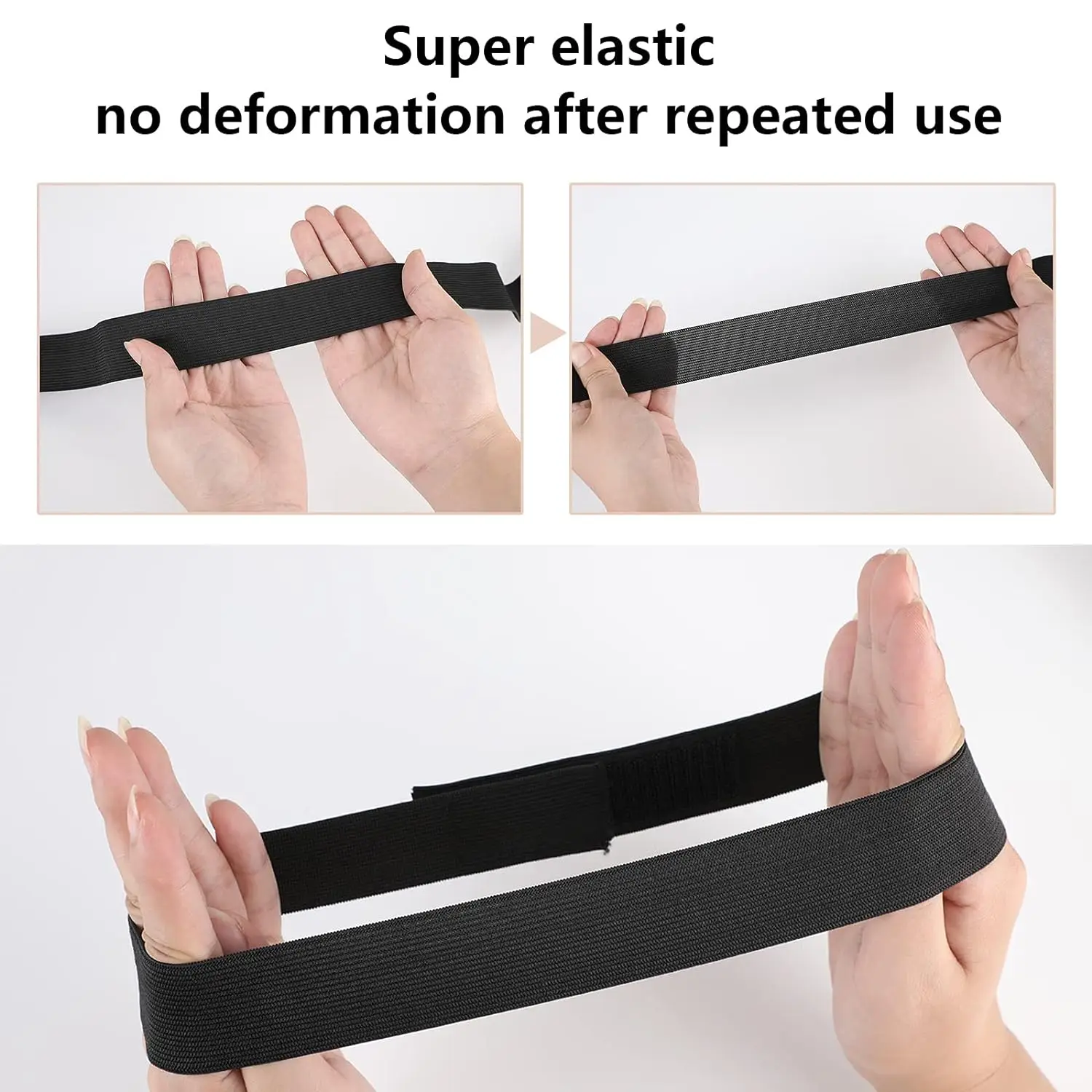 1PC Elastic Bands For Wig Edges Edge Laying Band Adjustable Edge Wrap To Lay Edges Lace Melting Band image 2