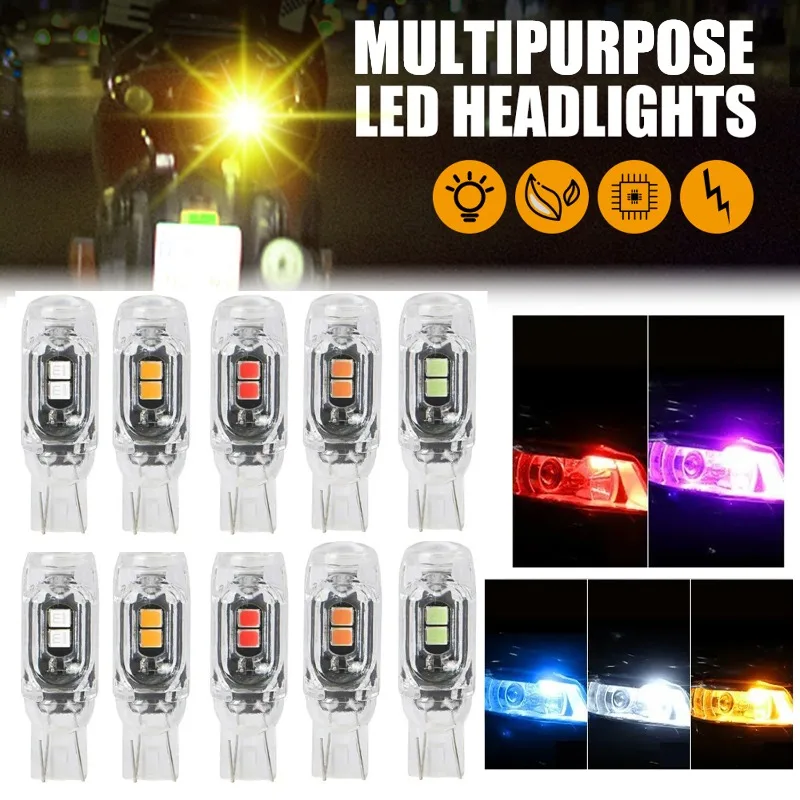 

RGB многоцветная лампа номерного знака T10 5SMD кристаллические режимы мигания с функцией памяти антивибрация для модификации автомобиля-фургона