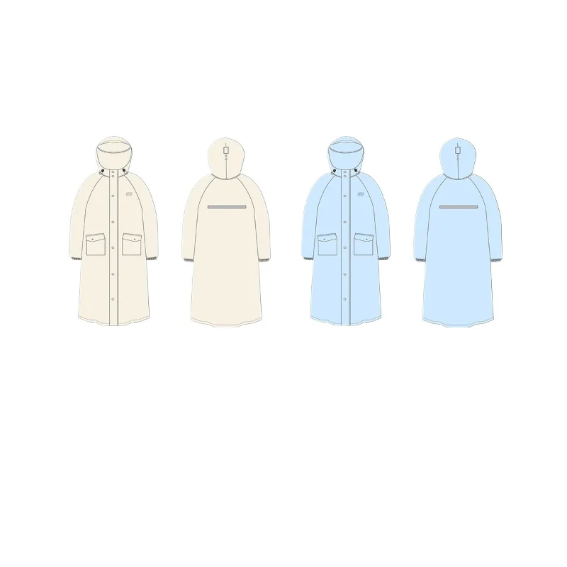 Electric Bike Raincoat for Men and Women, Single-person Full-body Rainproof Outerwear, Separating Person and Vehicle Special