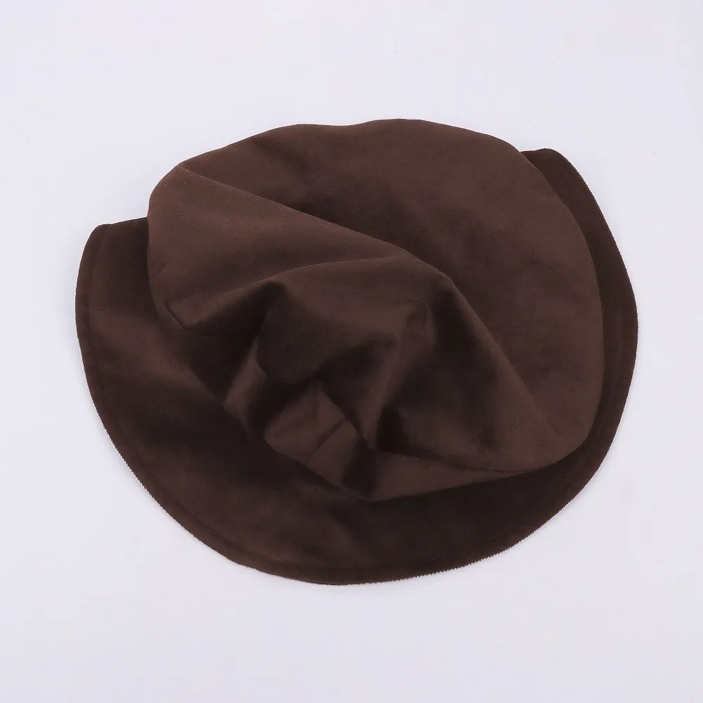 Faux Suede Medieval Flat Cap Soft Velvet Elastic Band Mens Cosplay Cap Lightweight Design Breathable Fabric
