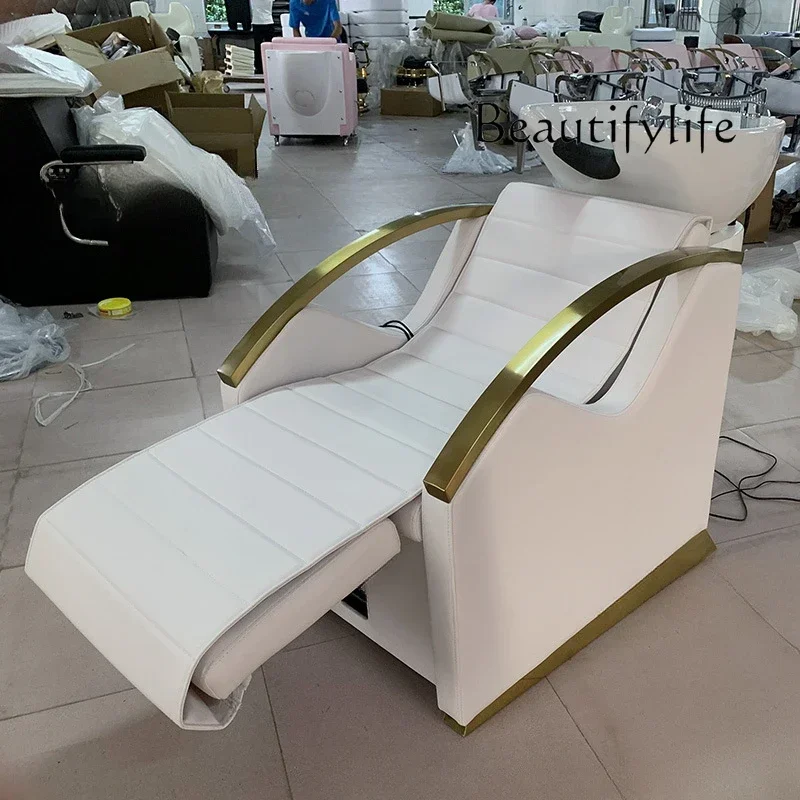 Electric Massage Head Treatment Shampoo Bed Hair Salon Hairdressing Automatic Intelligent Multifunctional Flushing Bed