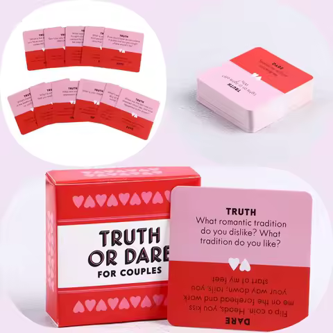 The Mini Size Truth Or Dare For Couples Drinking Cards English Charades Family Time Do You Remember Deck Borad Party Games