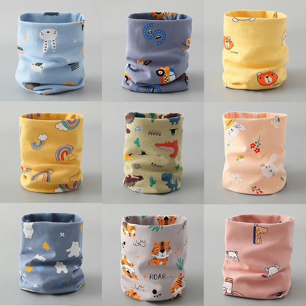 

Хлопковый детский шарф, осенне-весенний снуд, детский шарф, шарф для мальчиков и девочек, детский шарф на шею с круглым кольцом, воротник, теплый шейный платок, новый