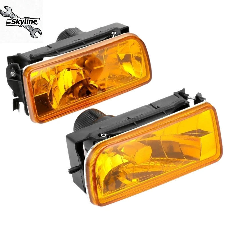 E36 Fog Lights 1992-1999 Fog Lamps Replacement Assembly 1 Pair (Yellow Lens)