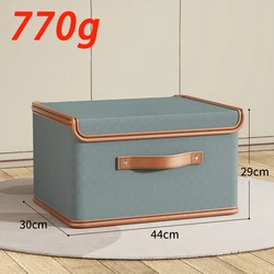 Dustproof Storage Box with Lid Large Capacity Foldable Clothes Storage Box Double Thickness Moisture-proof Storage Box