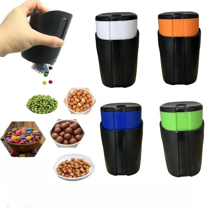 1PCS Snack cup, portable peanut snack dispenser, snack storage cup, hand-free automatic feeder,