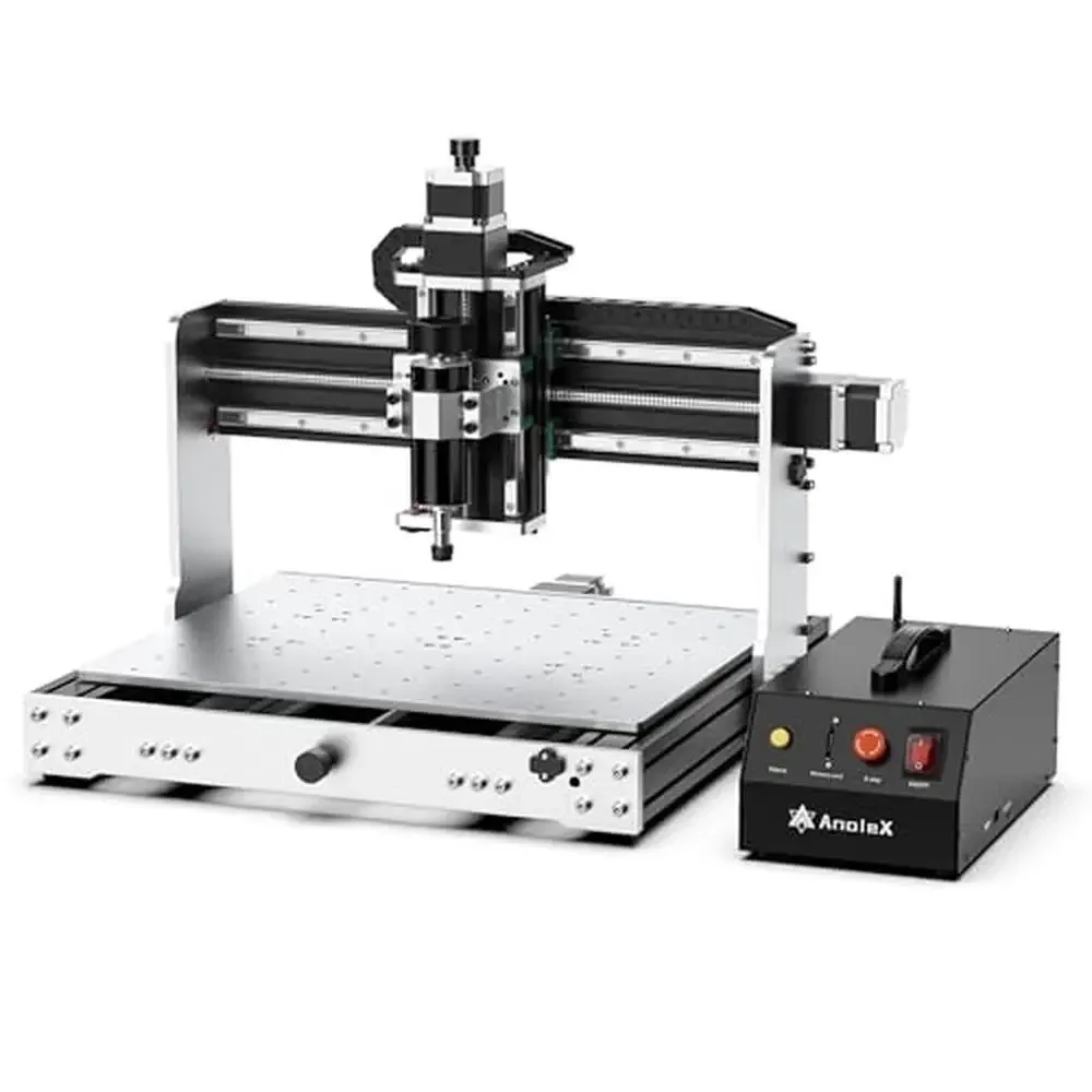 

4030-Evo Ultra CNC Router Machine All-Metal XYZ Axis Steel Linear Guides Ball Screws 500W Spindle Dual Nema23 Motor WiFi Control