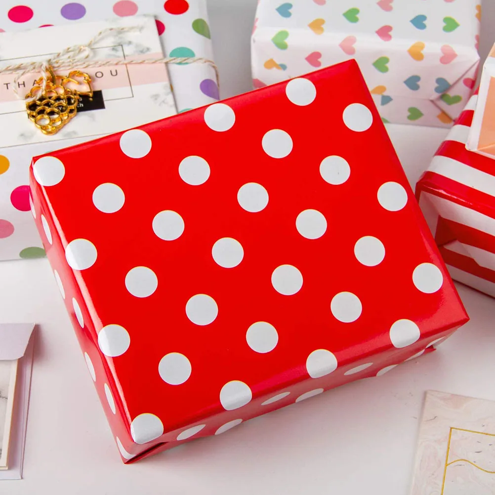 

6 Sheets Gift Paper Present Brown Wrapping Universal Supplies Packing Wrapper