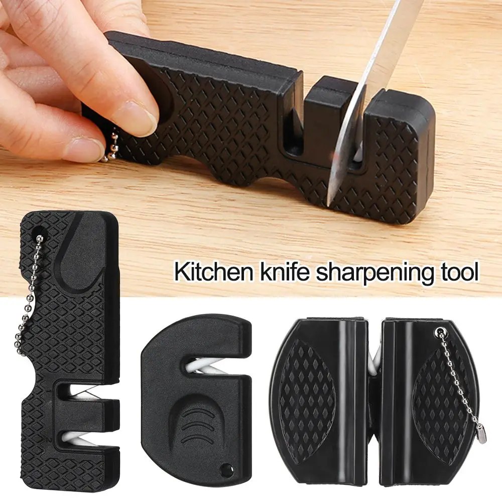 Knife Sharpener Carbide Knife Whetstone Pocket Ceramic Scissor Gears Fish Hook Sharpen Outdoor Multi Tools Knives Accessories