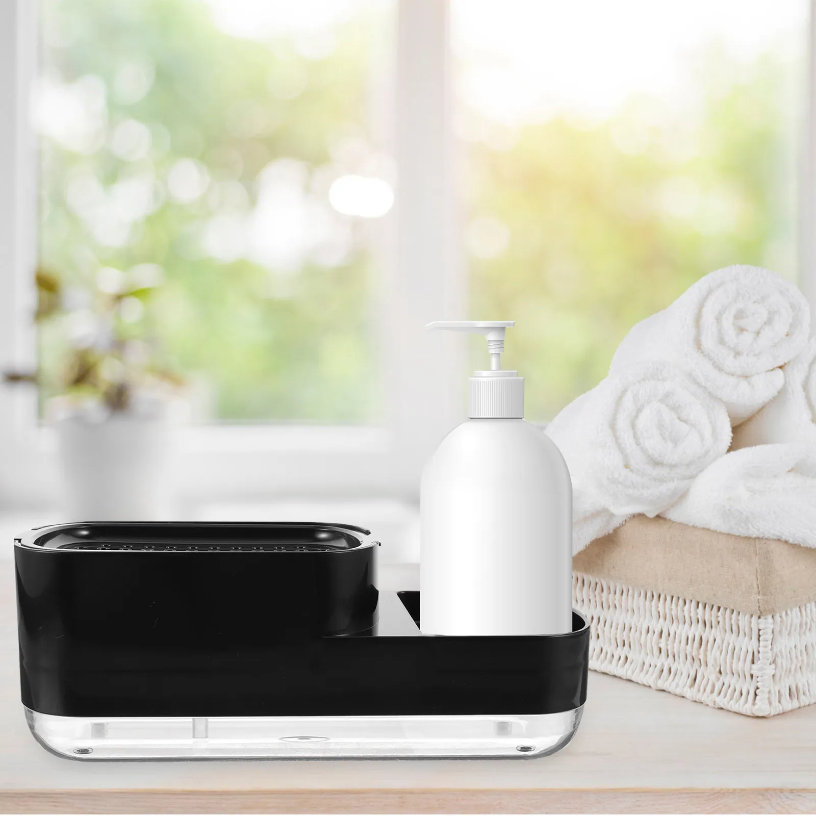 Soap Dispenser Dish Washing Dispensers Kitchen Holder Liquid Hand for Plastic Case