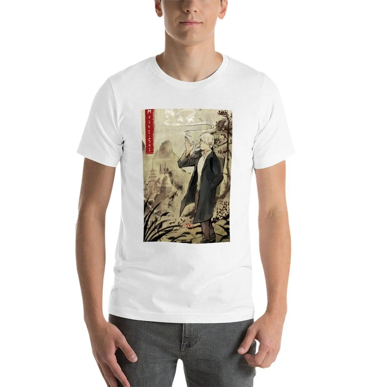 Mushishi Zoku Shou Painting T-Shirt valentines boutique clothes summer tops clothes for men - view 3