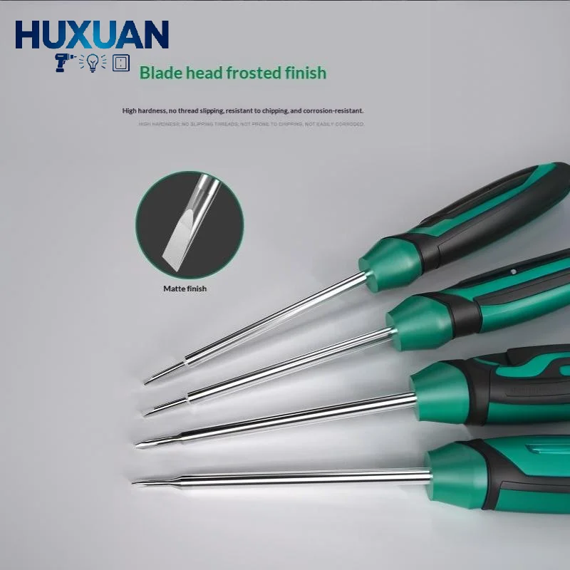 Mini Precision Magnetic Slotted Screwdriver, Anti-Slip Handle Hand Tool For Screw Installation & Disassembly Repair