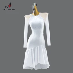 Girls Latin Dance Suit Female Party Dresses Dancewear Womens Stage Clothes Parties Outfit Sexy Sports Costume Samba Evening Prom
