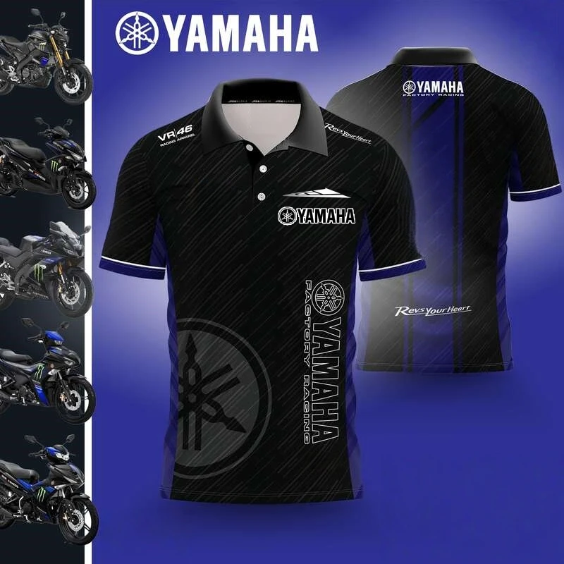 2026New Summer Arrival YAMAHA Factory Polo Shirt Racing Suit Off-Road Riding T-Shirt Venue Uniform Work Shirt Casual ShortSleeve