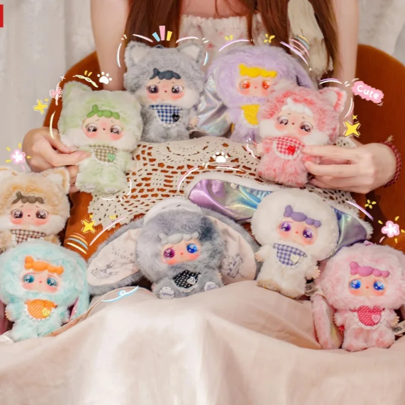 طفل جديد ثلاثة ميتوتو وHulala وداعا كابوس سلسلة صندوق أعمى Kawaii الفينيل أفخم دمية حقيبة قلادة العصرية لعبة الفتيات الاطفال هدية #2