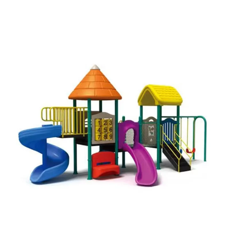 2026  Cheap play toys plastic outdoor playground slides games  outdoor slide