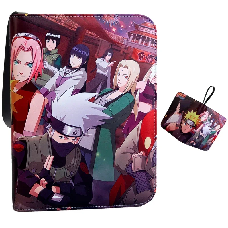 New Naruto Card Storage Binder 50 Pages Jiugongge Sasuke  Sakura  Kakashi Tsunade Naruto  Special Collection Book Folder