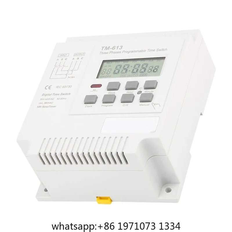 TM-163 Three Phases 380V Smart Digital Weekly Programmable Control Power Timer Switch