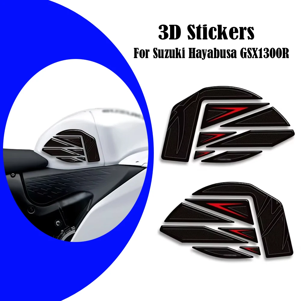 

For Suzuki Hayabusa GSX1300R GSXR 1300 GSX 1300R Tank Pad Side Grips Gas Fuel Oil Kit Knee Stickers Decals 2022 2023 2024 2025