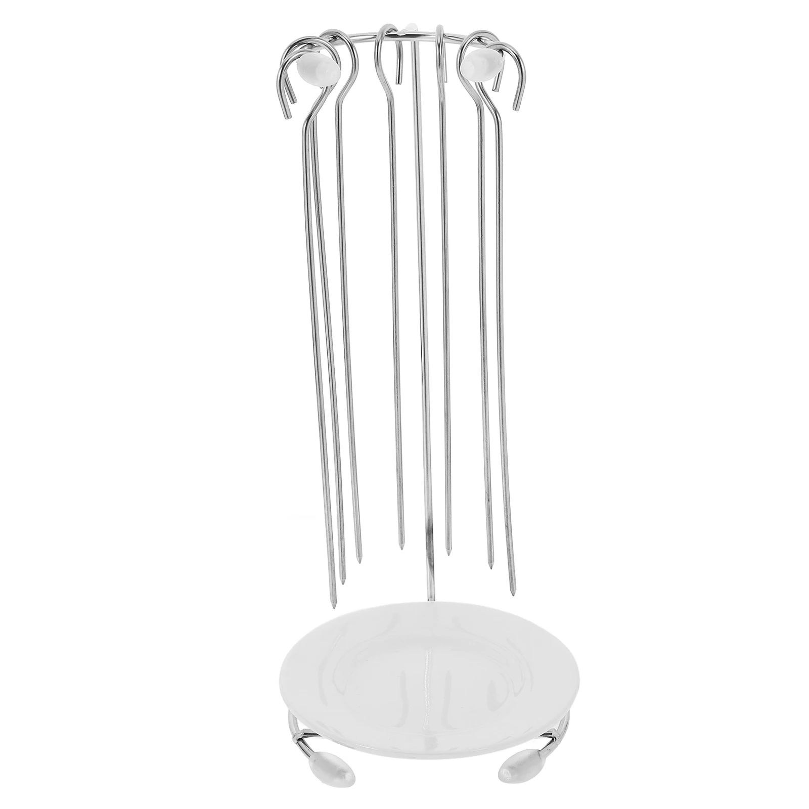

Kebab Hanger Bbq Skewers Rack Grill Stainless Steel Barbecue Hanging Racks for Grilling Supplies