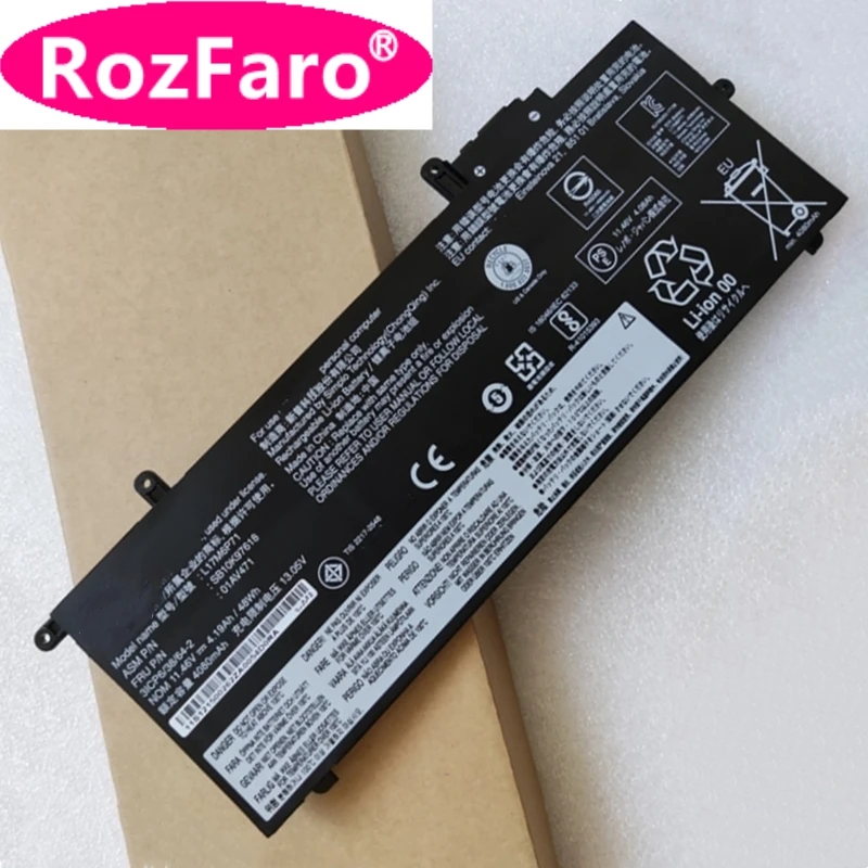 RozFaro L17M6P71 L17C6P71 L17S6P71 L17M6P72 Laptop Battery For Lenovo ThinkPad X280 A285 20KE 20KF 20MW 20MX 81H0 2ECD 2FCD 2CCD