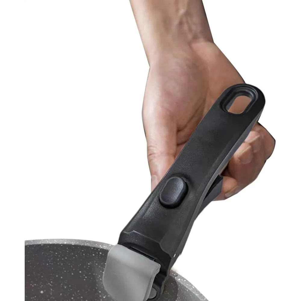 Adjustable Detachable Handle for Cookware Universal Removable Grip High Temperature Resistant Non-Slip Fits Most Pots  Pans