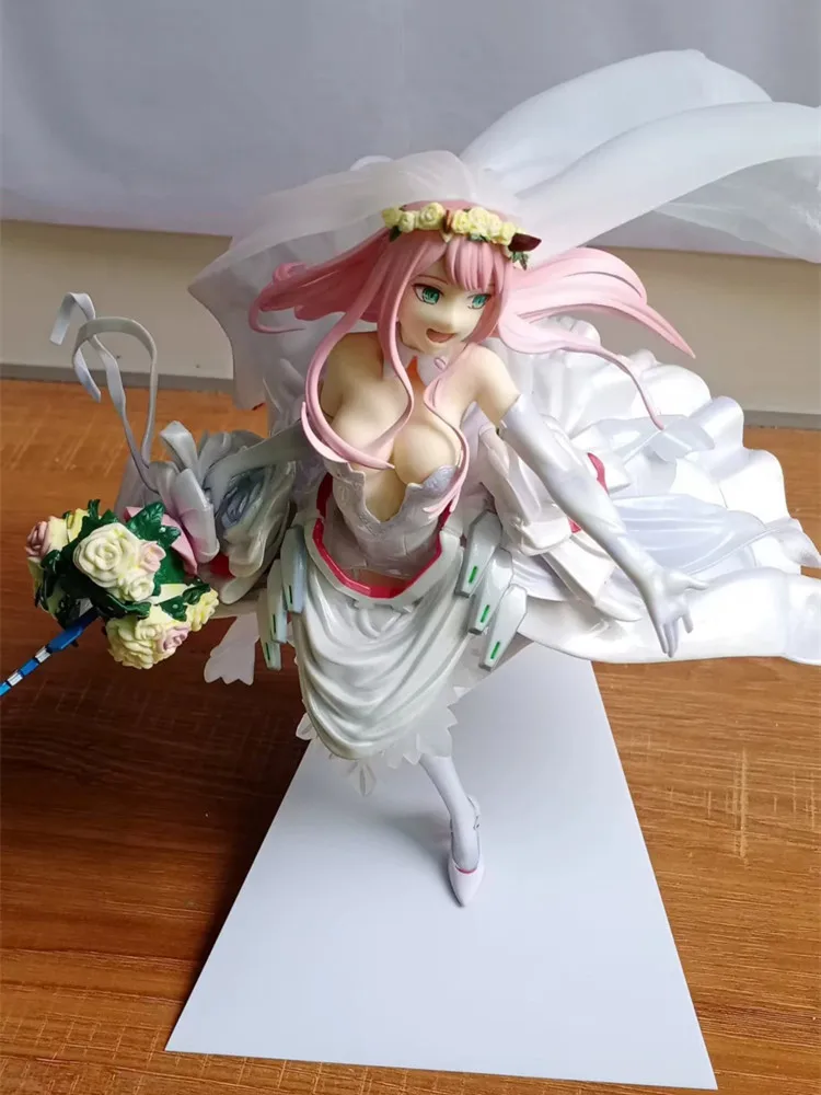 Darling In The Franxx Zero Two Wedding Dress Ver Anime Figure Model Collectible Statue For Anime Fans Desktop Display