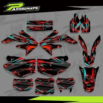 適用於 Honda CRF250X 2004 2005 2006 2007 2008 2009 2010 2011 2012 CRF 250 X CRF 250X 摩托車圖形貼紙客製化套裝 10 最佳銷售 本田 CRF 250 2012 - №5