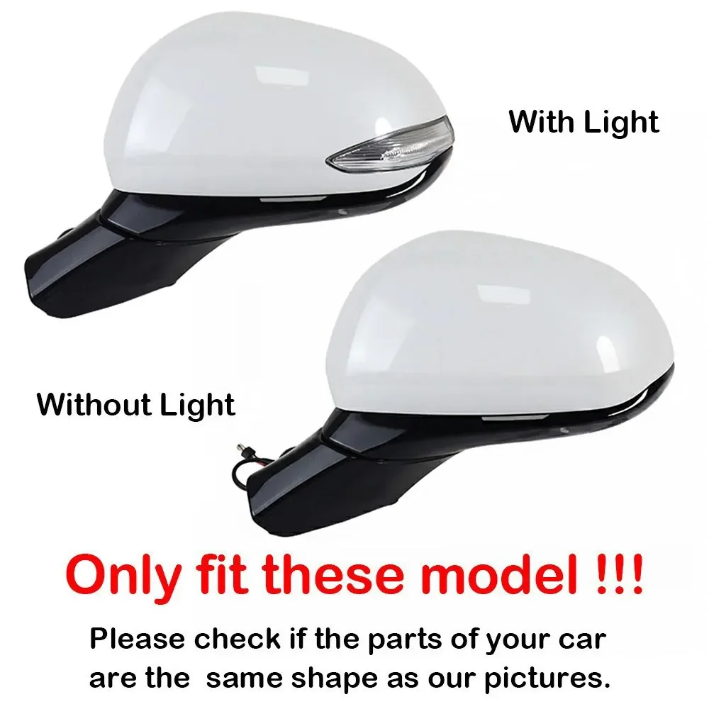 2PCS ​For Hyundai Santa Fe 2019-2023 Rearview Side Mirror Cover Wing Cap Exterior Door Rear View Trim Car Decoration Accessories