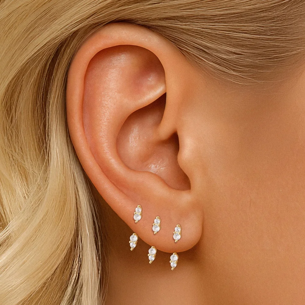 AIDE 925 Sterling Silber Pferdeaugen-Kronen U-förmige Ohrringe für Frauen Knorpelpiercing Ohrknochenring Nasenring Schmuck Geschenke – Detail 35
