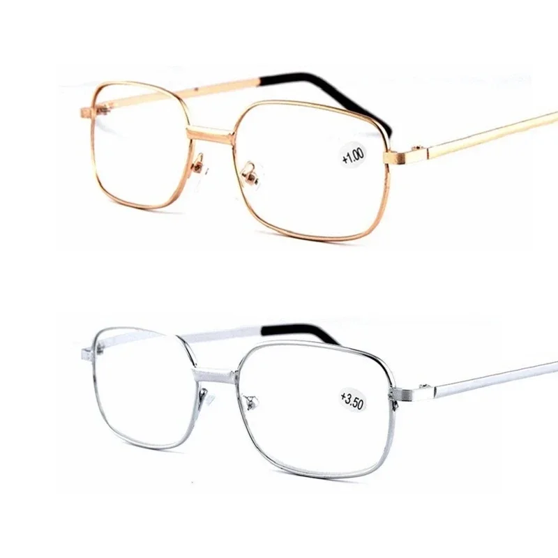 Männer Lesebrille HD Brillen Metallrahmen Presbyopie Brille Unisex Brille 0 bis +4,0 Brillen – Detail 3