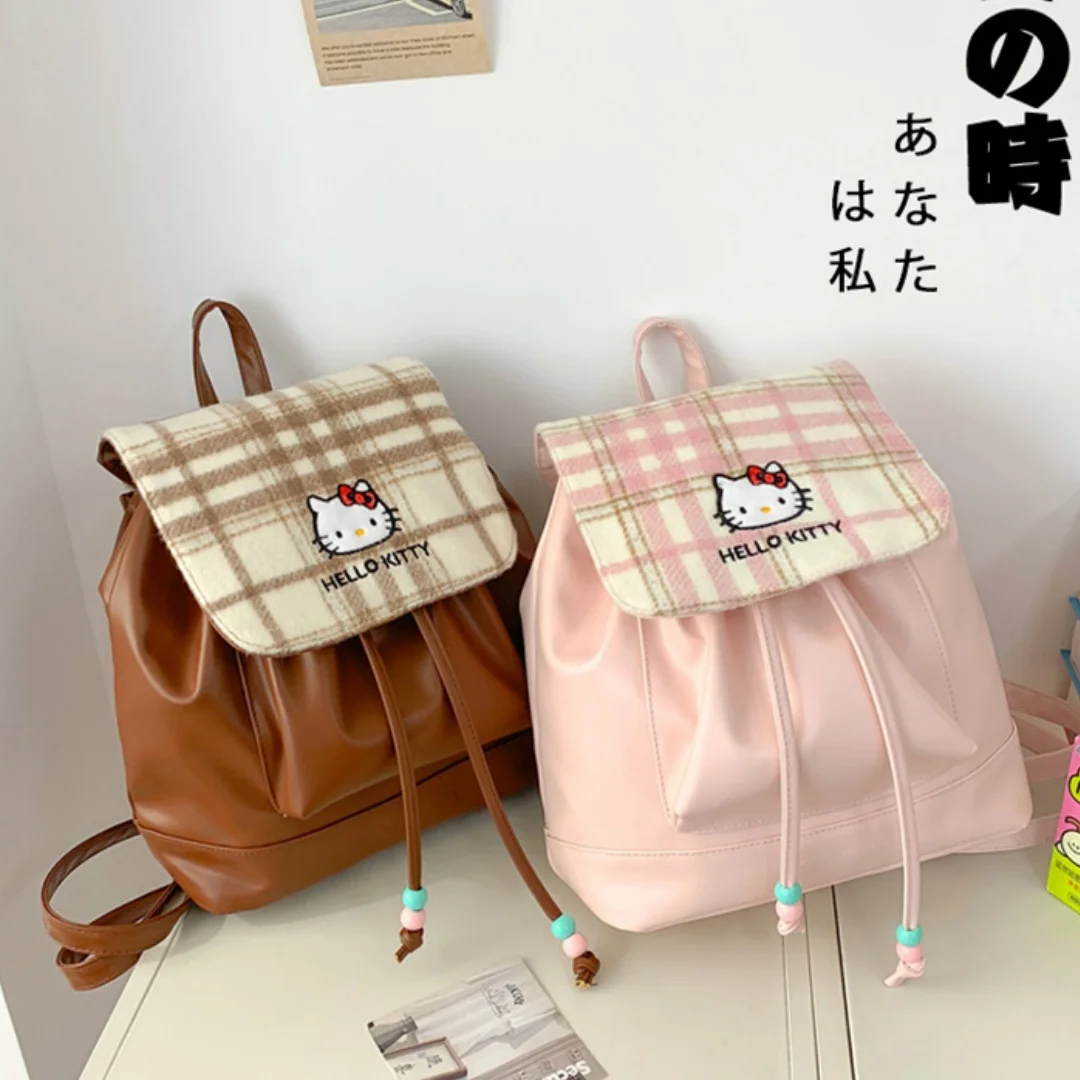 

Милый рюкзак на шнурке с кошачьим принтом, создающий ощущение роскоши, идеально подходит для девочек весной и летом.