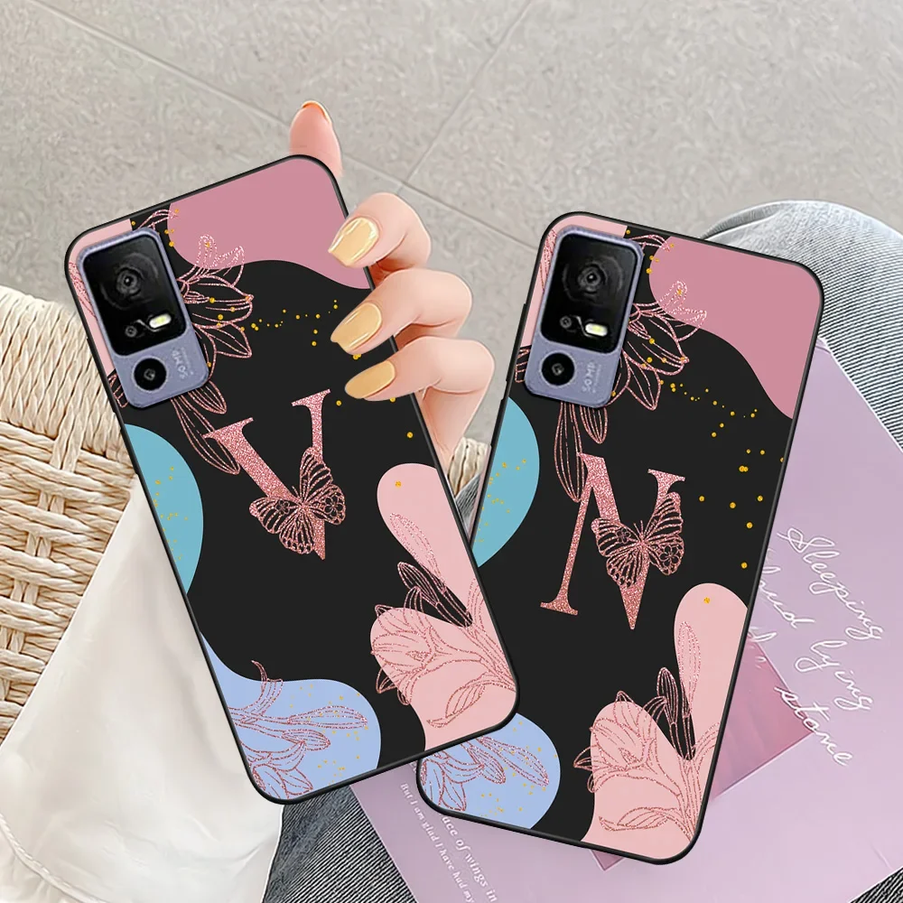 For TCL 40 SE Case For TCL 40 SE Soft Silicone Fashion Protective Cover For TCL 40 SE 40se Fundas Bumper Coque