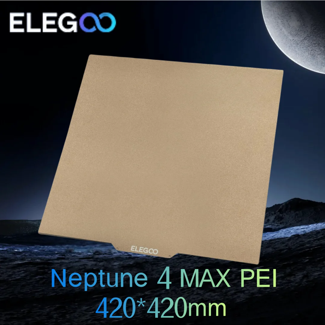 

ELEGOO 3D Printer PEI Build Plate Kit(No stickers) for Neptune 4Max Neptune 3Max Hotbed platform Multi models official parts