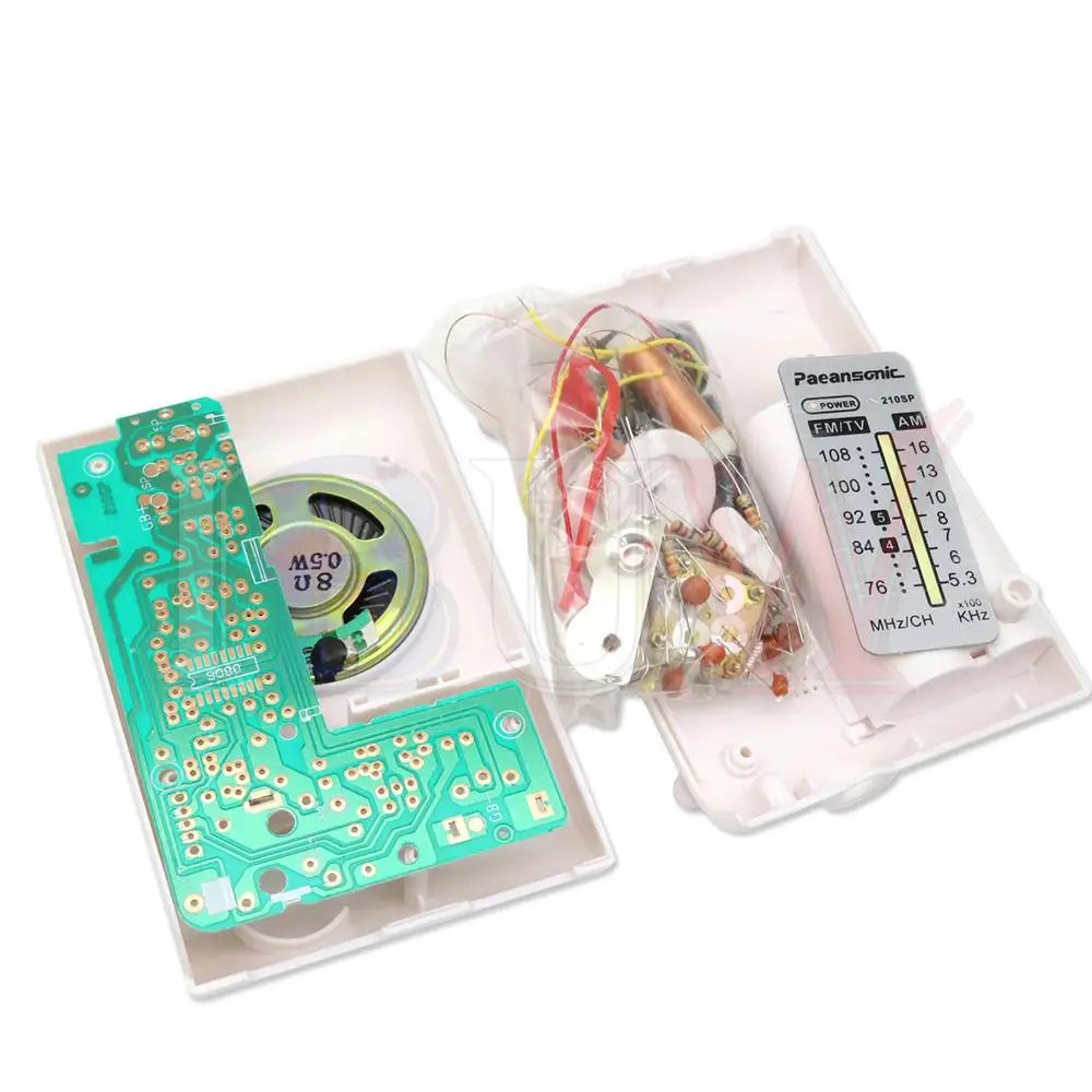 Zestaw do montażu elektronicznego CF210SP AM/FM Stereo zestaw do samodzielnego montażu dla uczącego się July DropShip DIY laboratorium