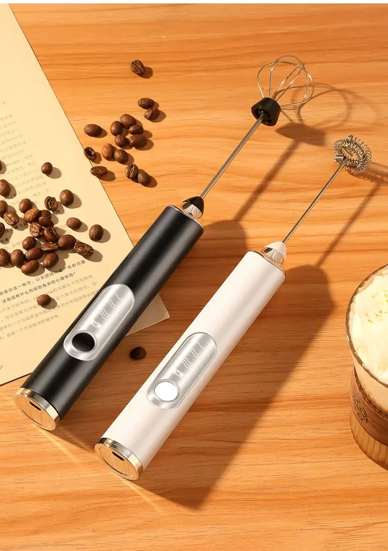 Milk frother Coffee frother electric mixer Handheld egg beater Milk beater Wireless ручной миксер cappuccino kitchen items