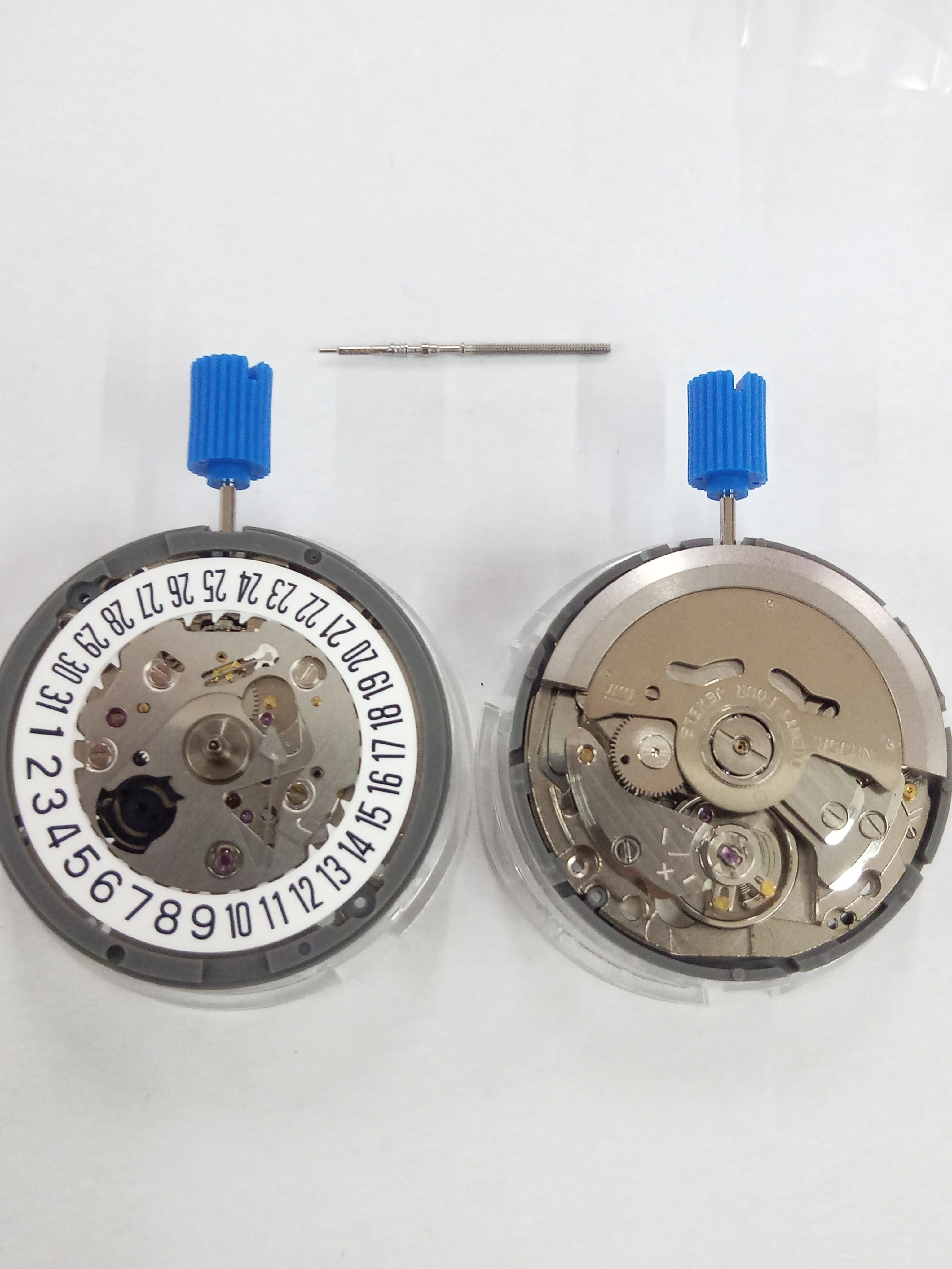 حركة ساعة NH35A-6 جديدة مستوردة من اليابان عجلة التاريخ الأبيض NH35 الميكانيكية المتقدمة مع 24 أحجار كريمة لف أوتوماتيكي