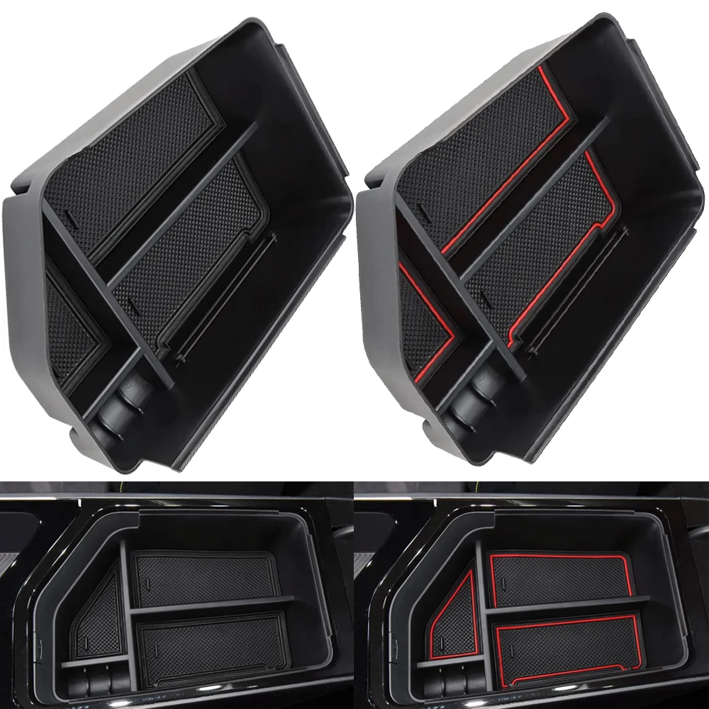 

For KIA EV6 2021 2022 2023 Auto Central Console Armrest Storage Box Holder Interior Organizer Glove Tray Car Accessories