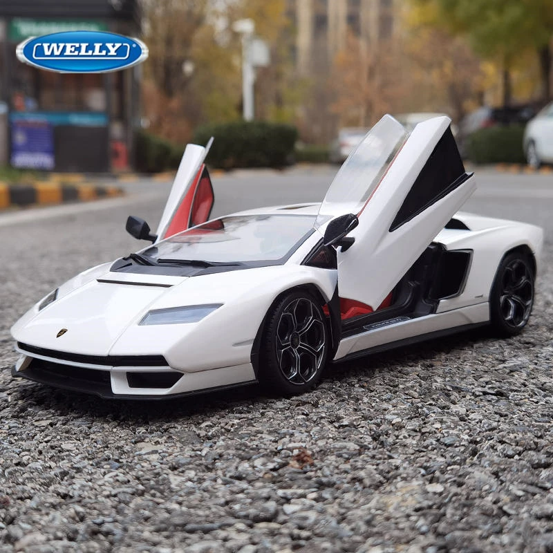 

Welly 1:24 Lamborghini Countach LPI800-4 модель спортивного автомобиля из сплава, литой под давлением металлический гоночный автомобиль, модель автомобиля, имитация детской игрушки в подарок